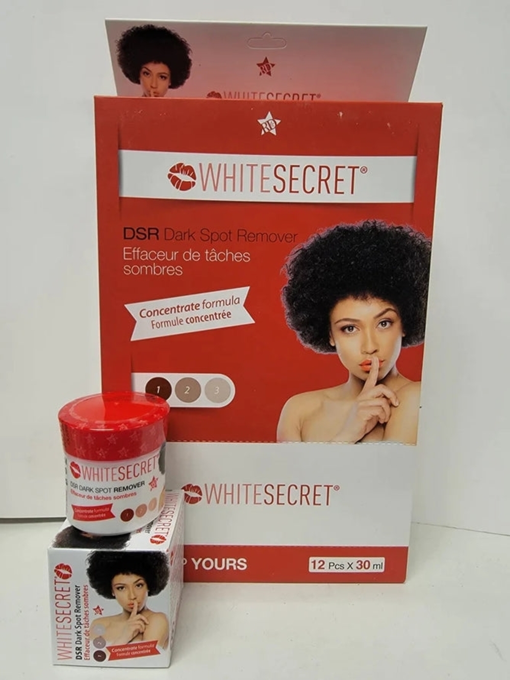 WHITESECRET DSR Dark Spot Remover - Red & White Packaging 12 Pack